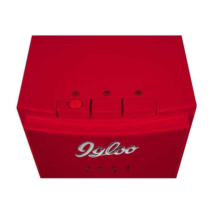 Igloo Retro Bottom Load Water Cooler Dispenser, Hot, Cold Water, Holds